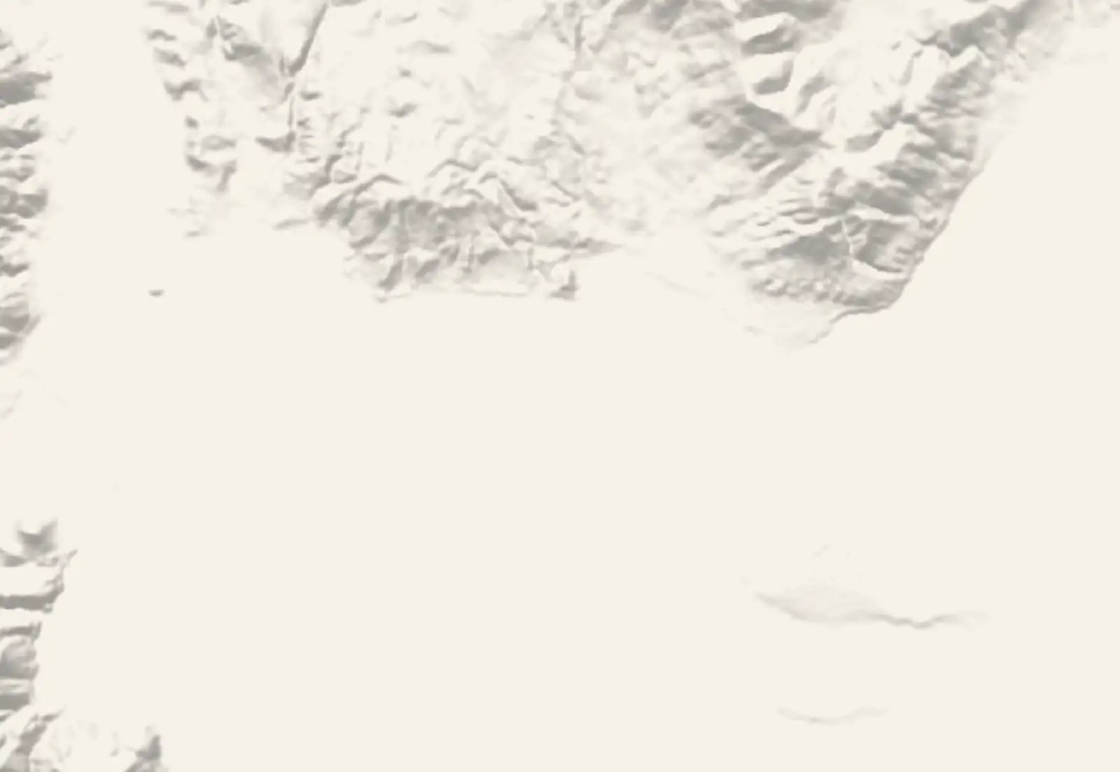 Relief du territoire de Cannes et de ses abords, ombré d'après le modèle numérique de terrain de l'IGN.