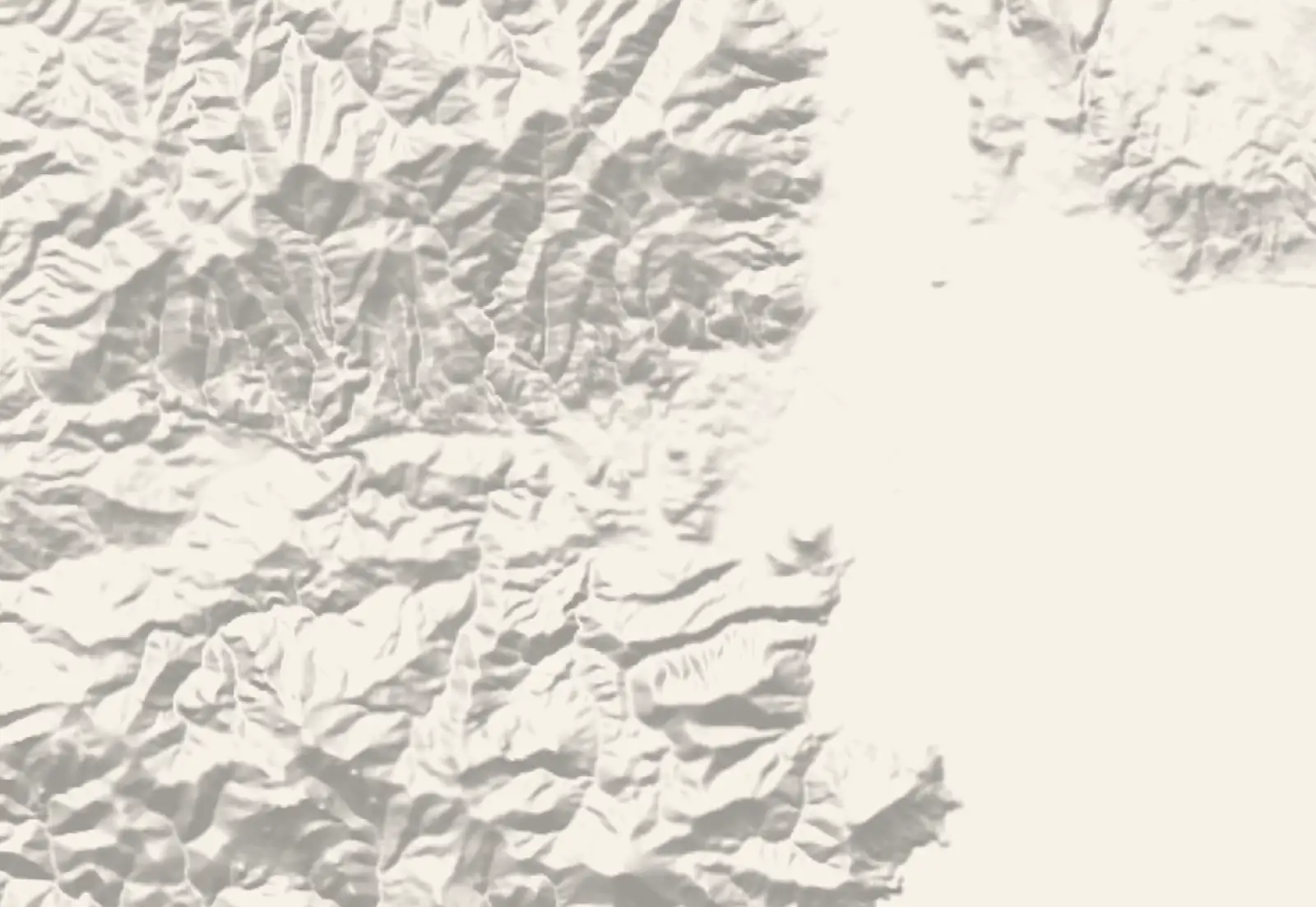 Relief du territoire de Mandelieu-la-Napoule et de ses abords, ombré d'après le modèle numérique de terrain de l'IGN.