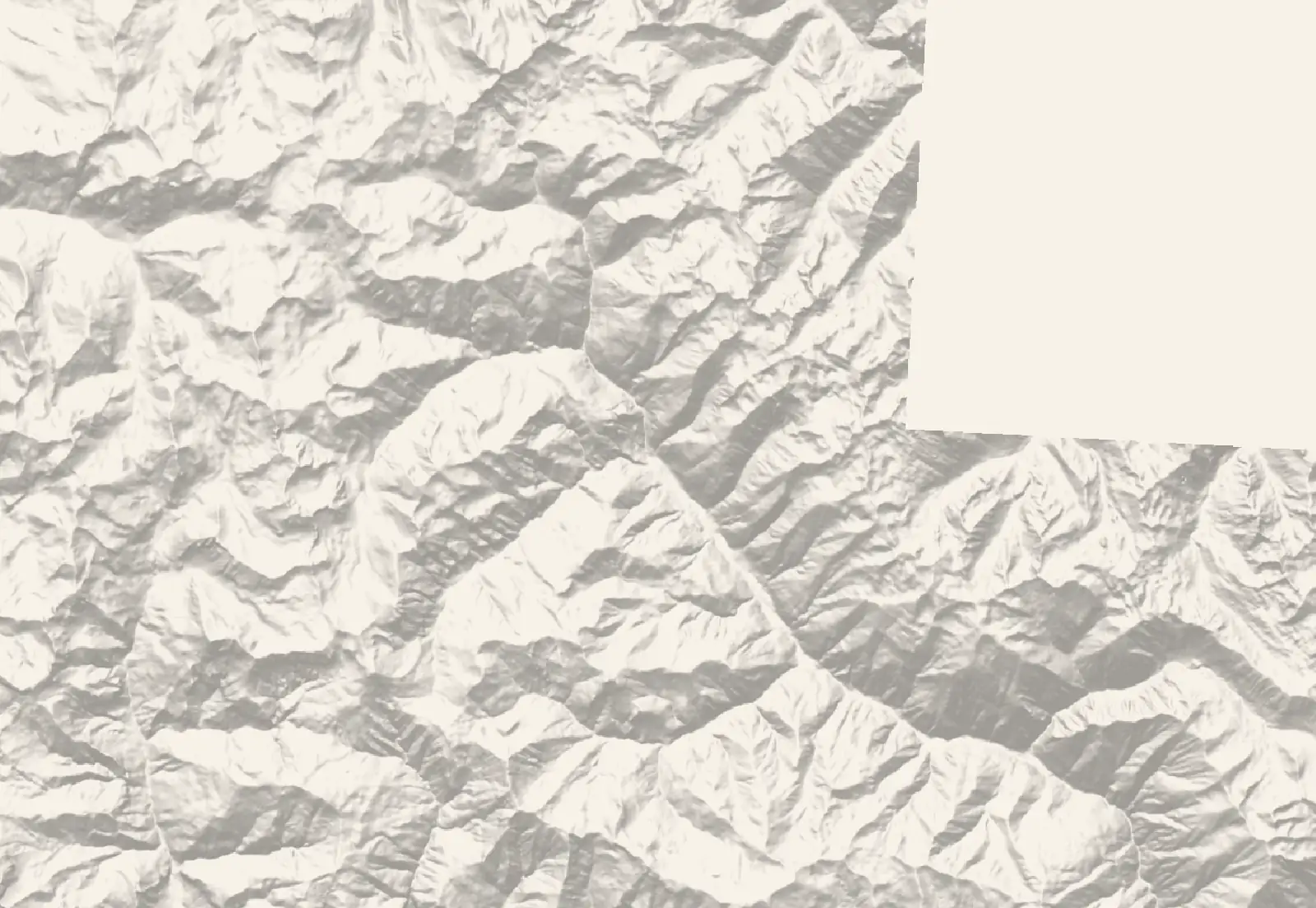 Relief du territoire de Saint-Étienne-de-Tinée et de ses abords, ombré d'après le modèle numérique de terrain de l'IGN.