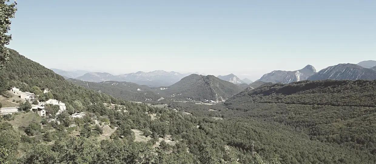 Panorama à l'est du village, à Amirat