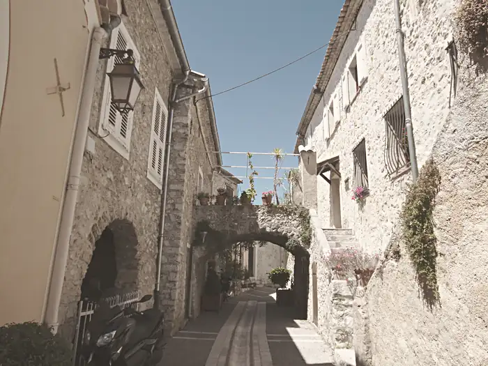 Alley in Aspremont, Alpes Maritimes, France