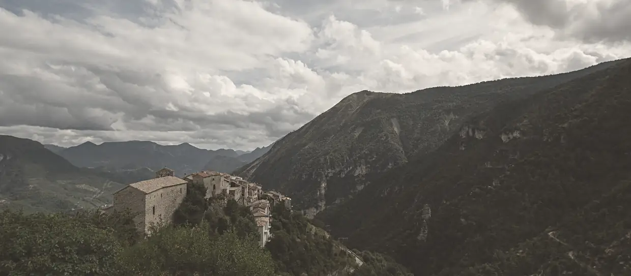 Bairols (France) depuis les hauteurs du village