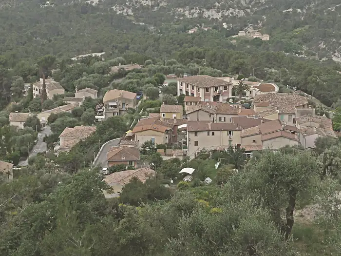 Vue du village de Blausasc depuis le quartier lou Plan