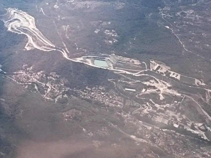 Mine de la société des ciments Vicat à Blausasc