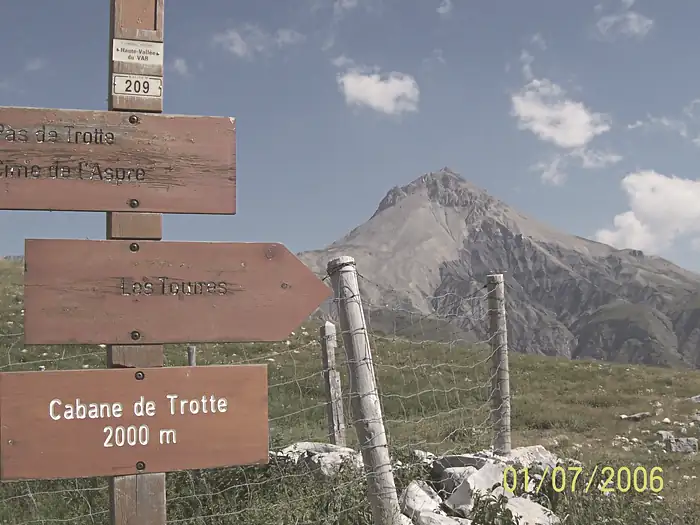 Cime de Pal from path to Mt. Aspre, à Châteauneuf-d'Entraunes