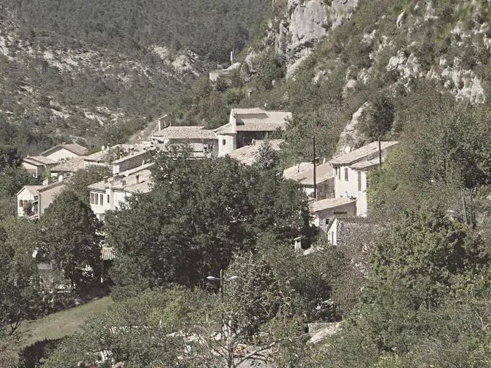 Vue du village, à Gars