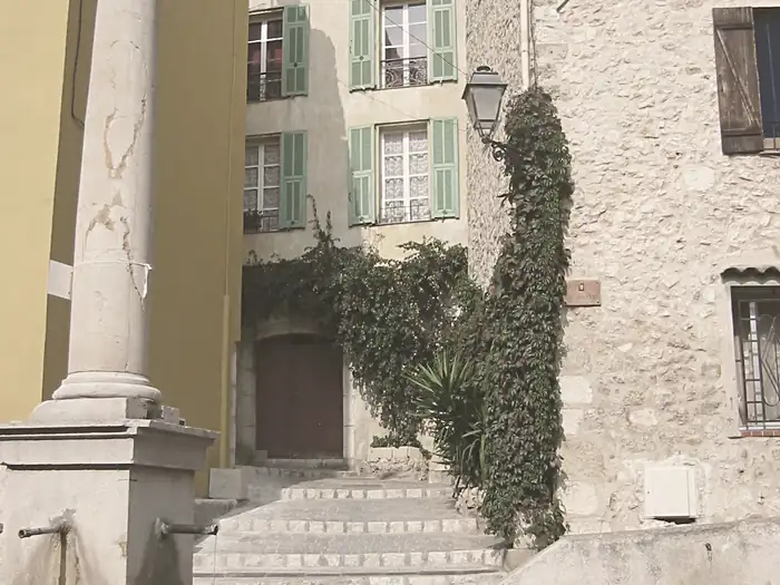 Fountain in the square at Gattières