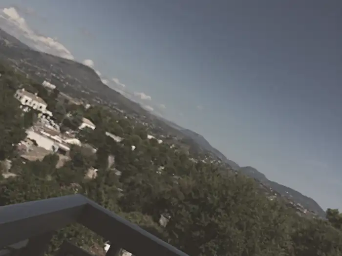De la vue de la chambre de l'hôtel du Baou à La Gaude