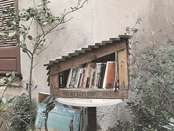 Boîte à livres à Mouans-Sartoux