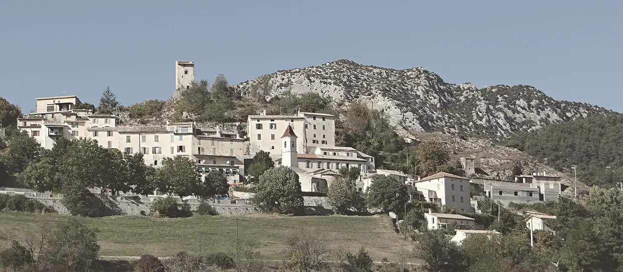 Vue d'ensemble, à La Penne