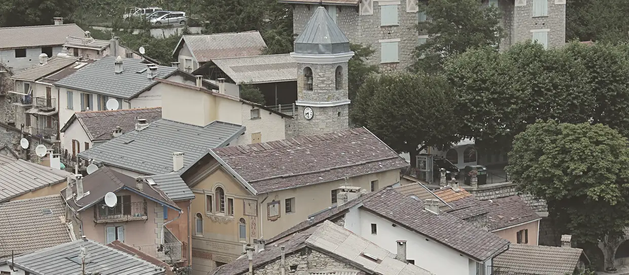 Le centre du village de Rimplas