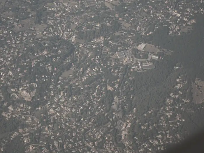 Le Rouret seen from the sky