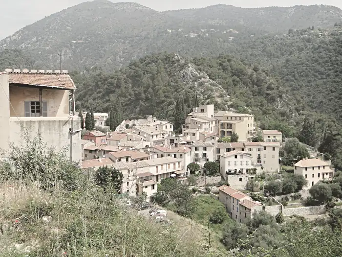 Vue de la ville depuis le château - Partie est, à Tourrette-Levens